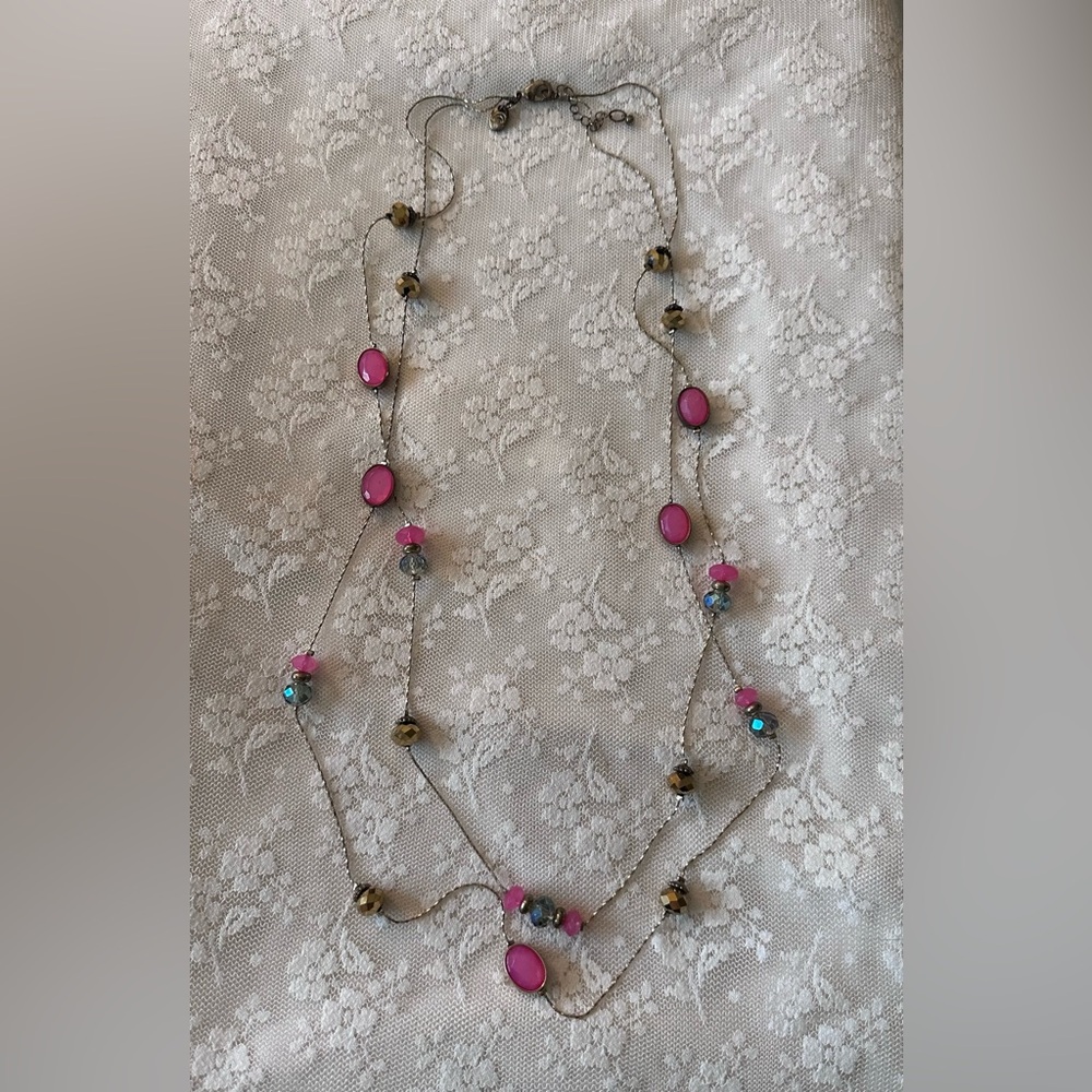 Vintage Necklace Gold Tone Costume Jewelry Signed C
